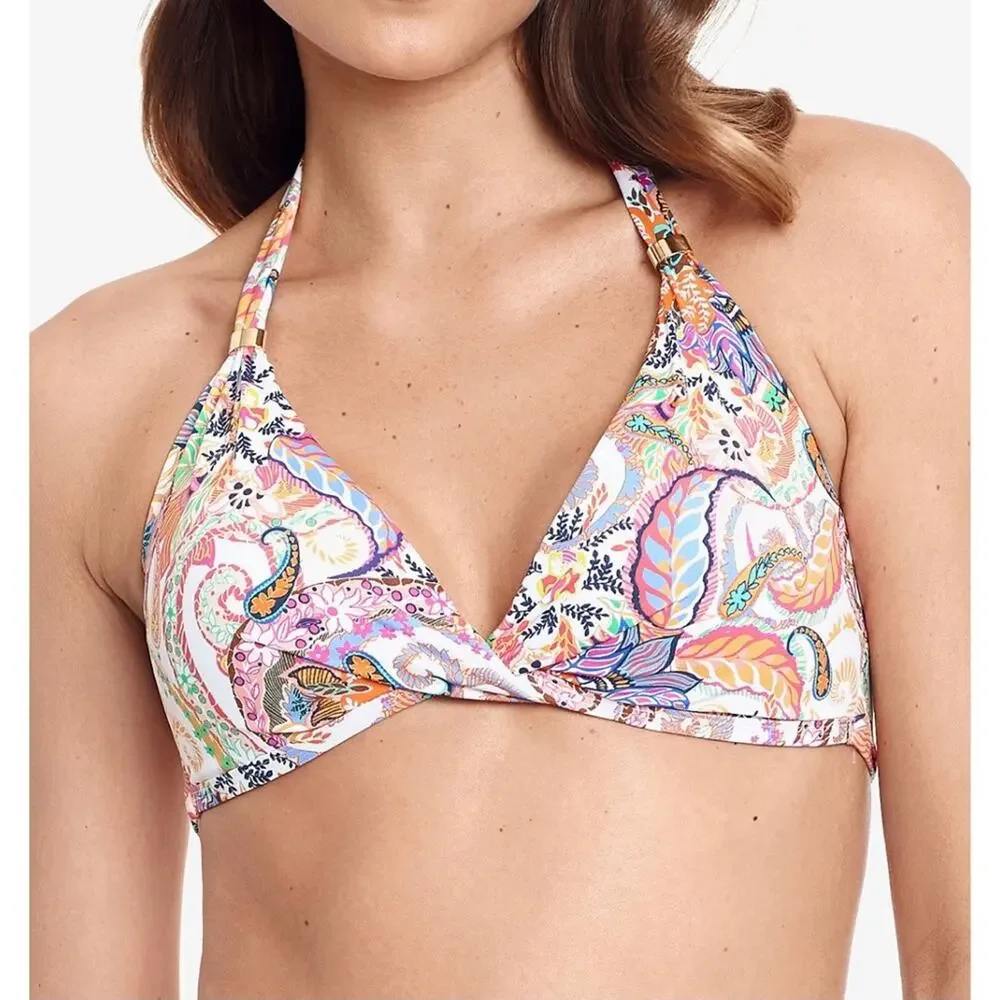 Ralph Lauren Majestic Paisley Bikini Top Size 12